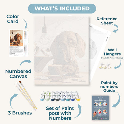 Dachshund Brew | Paint by Number