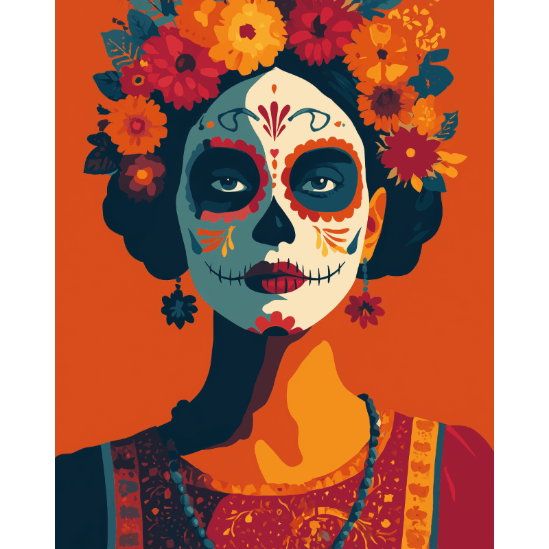 Los Muertos | Paint by Number- Paint by Numbers