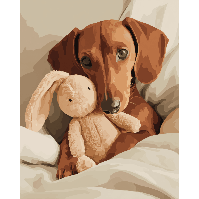 Bedtime Hug | Paint by Number- Paint by Numbers