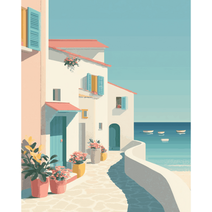 Coastal Escape | Paint by Number- Paint by Numbers