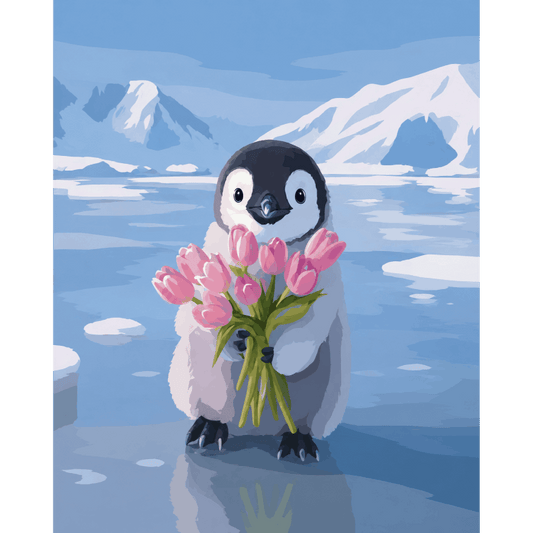 Baby Penguin | Paint by Number- Paint by Numbers