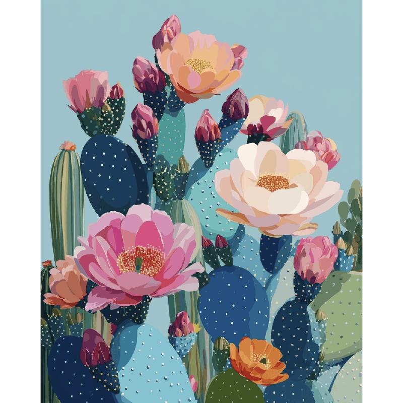 Petals of the Desert | Paint by Number- Paint by Numbers