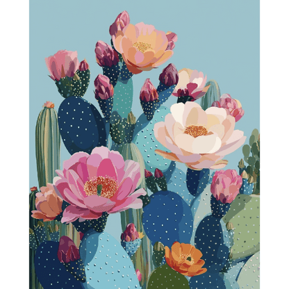 Petals of the Desert | Paint by Number- Paint by Numbers
