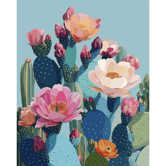 Petals of the Desert | Paint by Number- Paint by Numbers