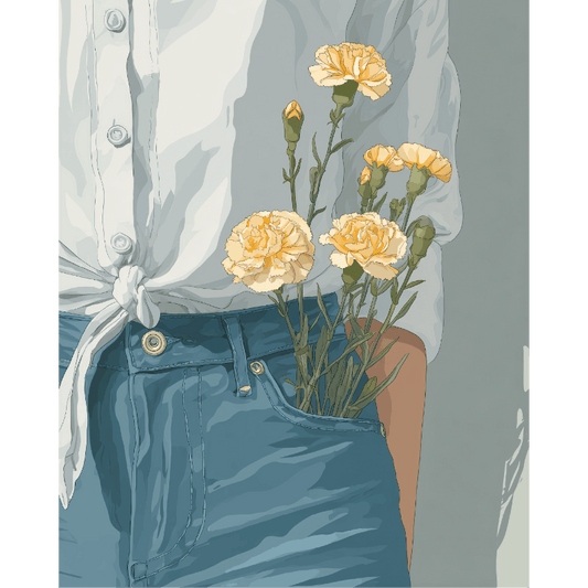 Blooming Pockets | Paint by Number- Paint by Numbers