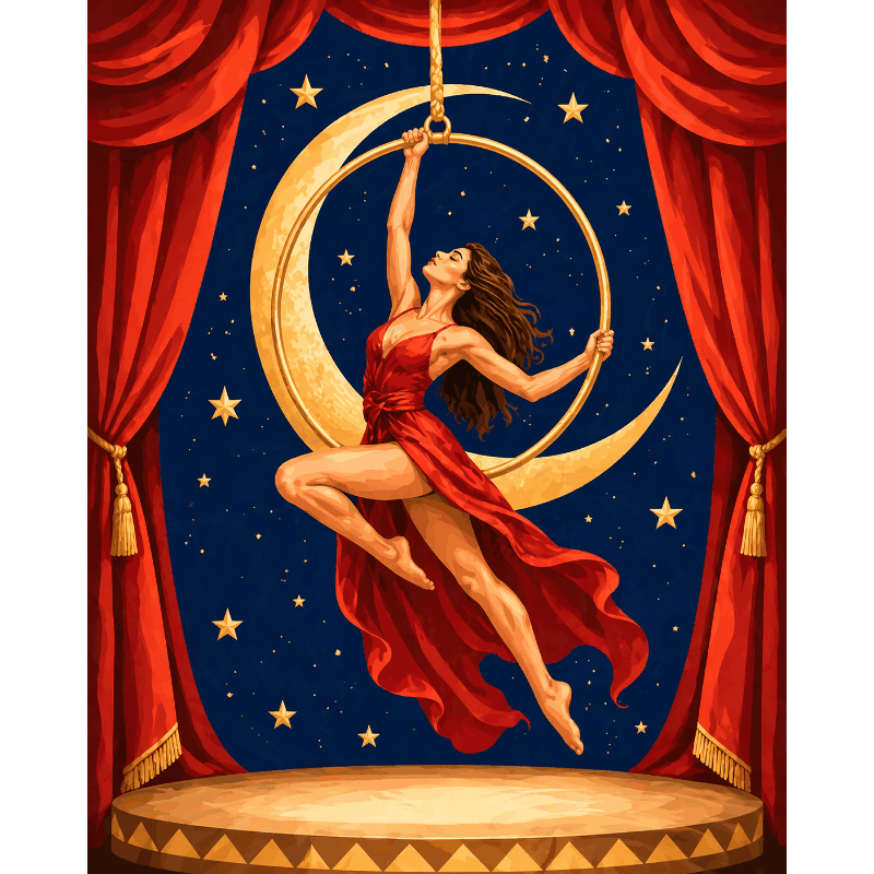 Circus Diva | Paint by Number- Paint by Numbers