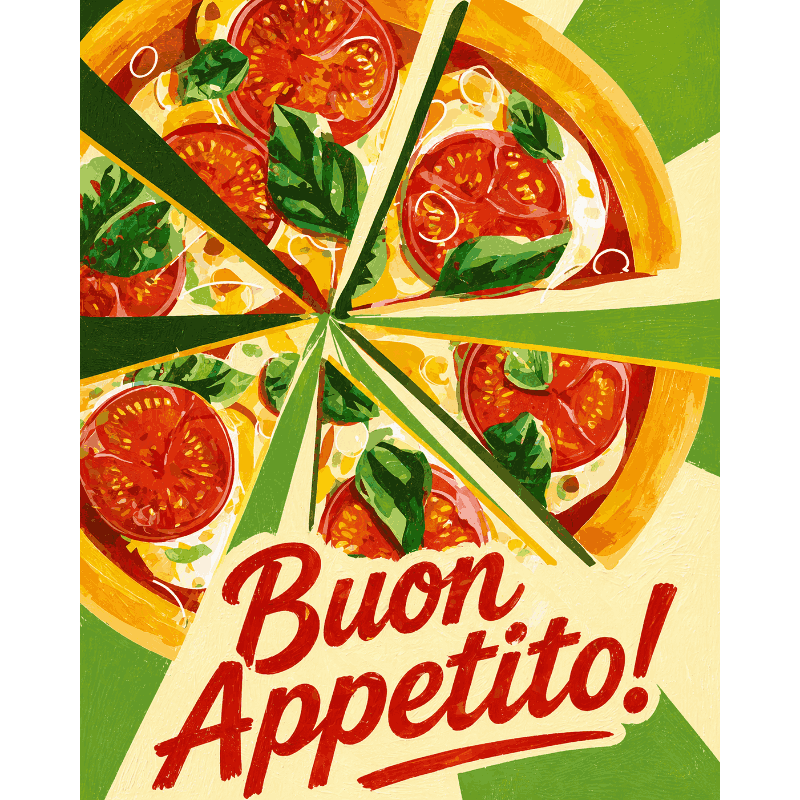Buon Appetito | Paint by Number- Paint by Numbers