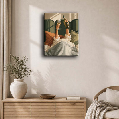Wine in Bed | Paint by Number
