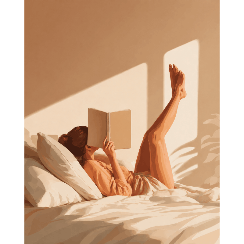 Behind Book Cover | Paint by Number- Paint by Numbers