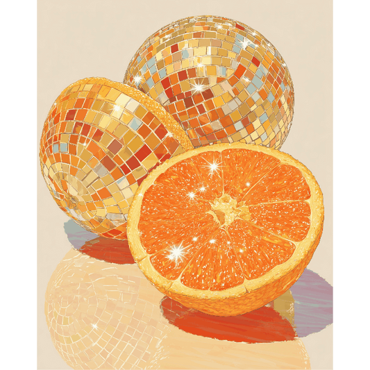 Disco - Orange | Paint by Number- Paint by Numbers