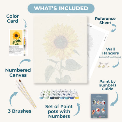 Golden Sunflower | Paint by Number