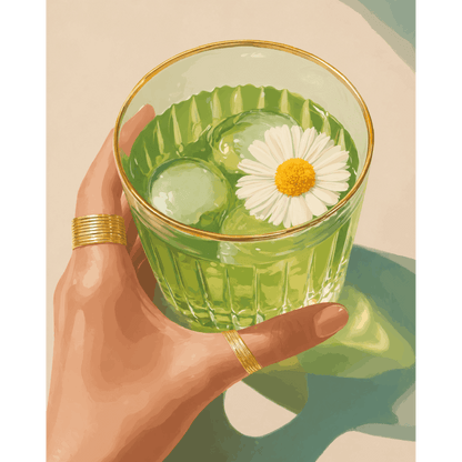 Iced Matcha | Paint by Number- Paint by Numbers