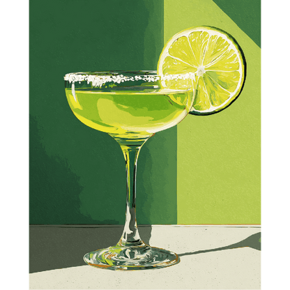 Lime Margarita | Paint by Number- Paint by Numbers