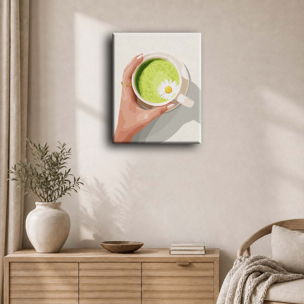 Matcha latte | Maleri etter tall