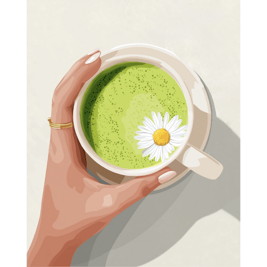Matcha Latte | Paint by Number- Paint by Numbers