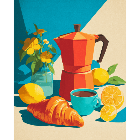 Breakfast in Light | Paint by Number- Paint by Numbers