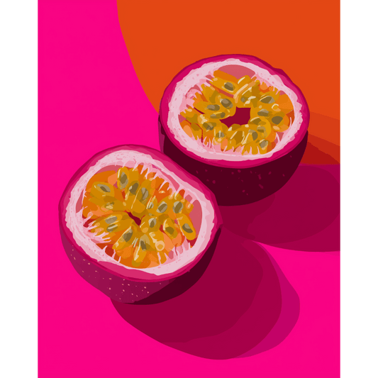 Vivid Passion Fruit | Paint by Number- Paint by Numbers