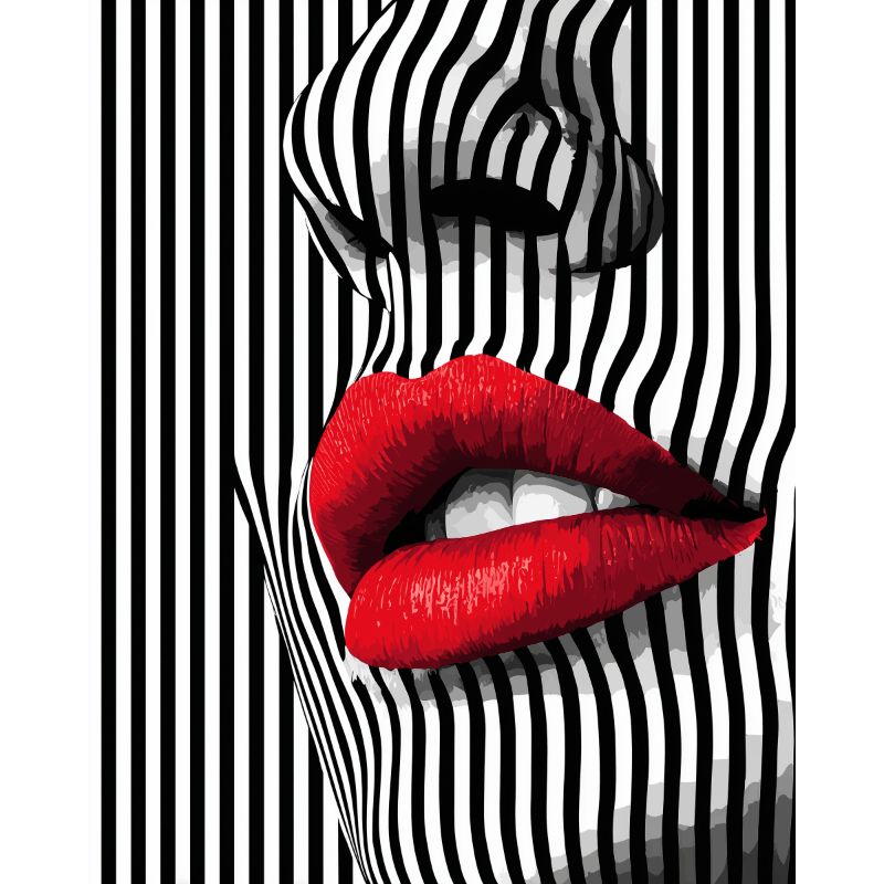 Striped Seduction | Paint by Number- Paint by Numbers
