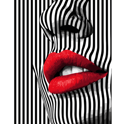 Striped Seduction | Paint by Number- Paint by Numbers