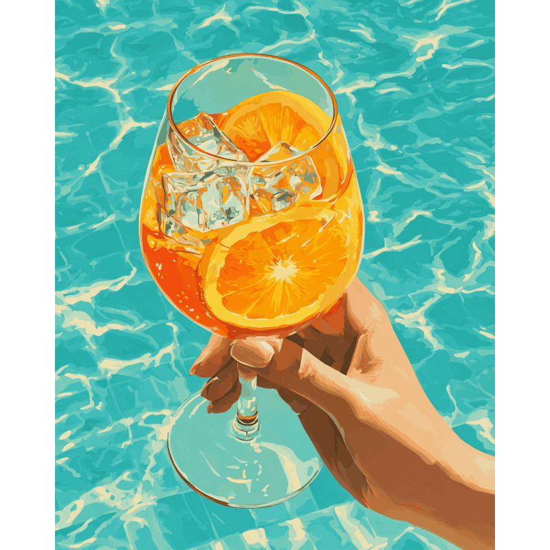Orange Refresher | Paint by Number- Paint by Numbers