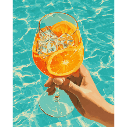 Orange Refresher | Paint by Number- Paint by Numbers