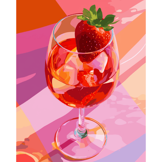 Strawberry Taste | Paint by Number- Paint by Numbers