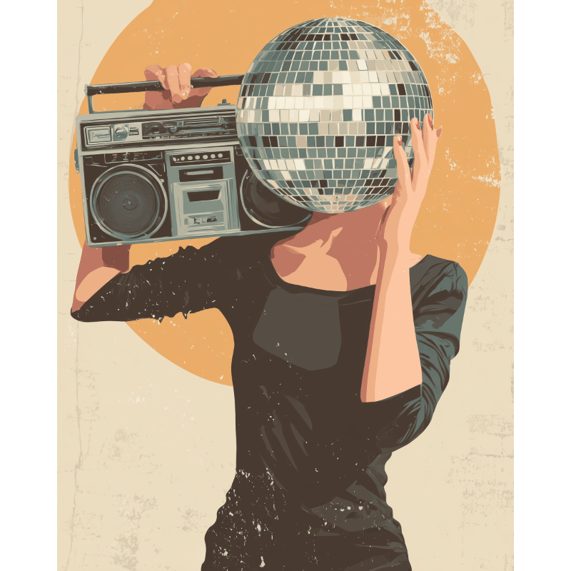 Disco Queen | Paint by Number- Paint by Numbers