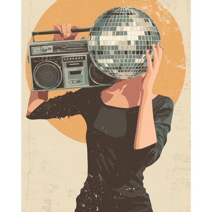 Disco Queen | Paint by Number- Paint by Numbers