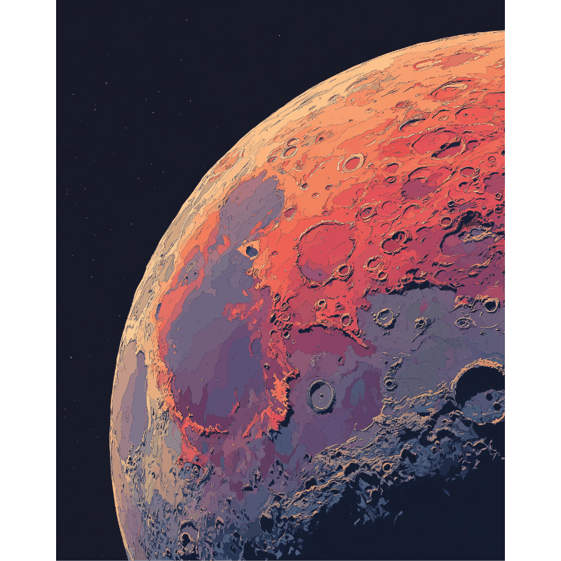 Moon Side | Paint by Number- Paint by Numbers