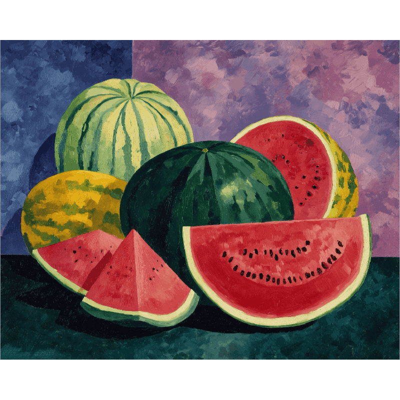Watermelons | Paint by Number- Paint by Numbers