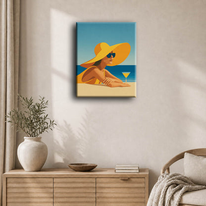 Drink on a Beach | Paint by Number