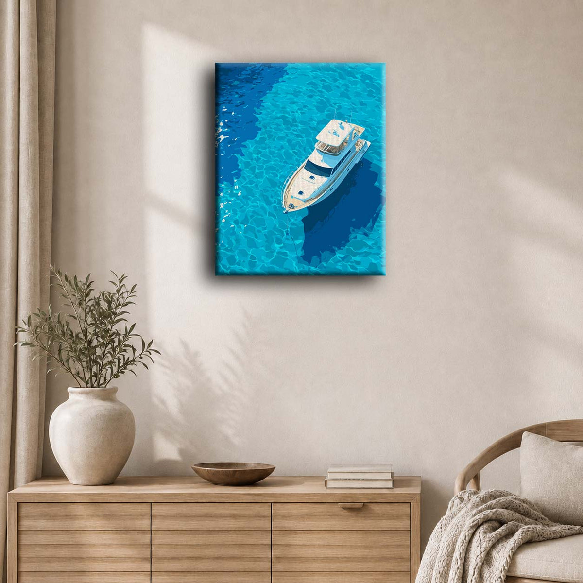 Dérive en bleu | Peinture à numéros