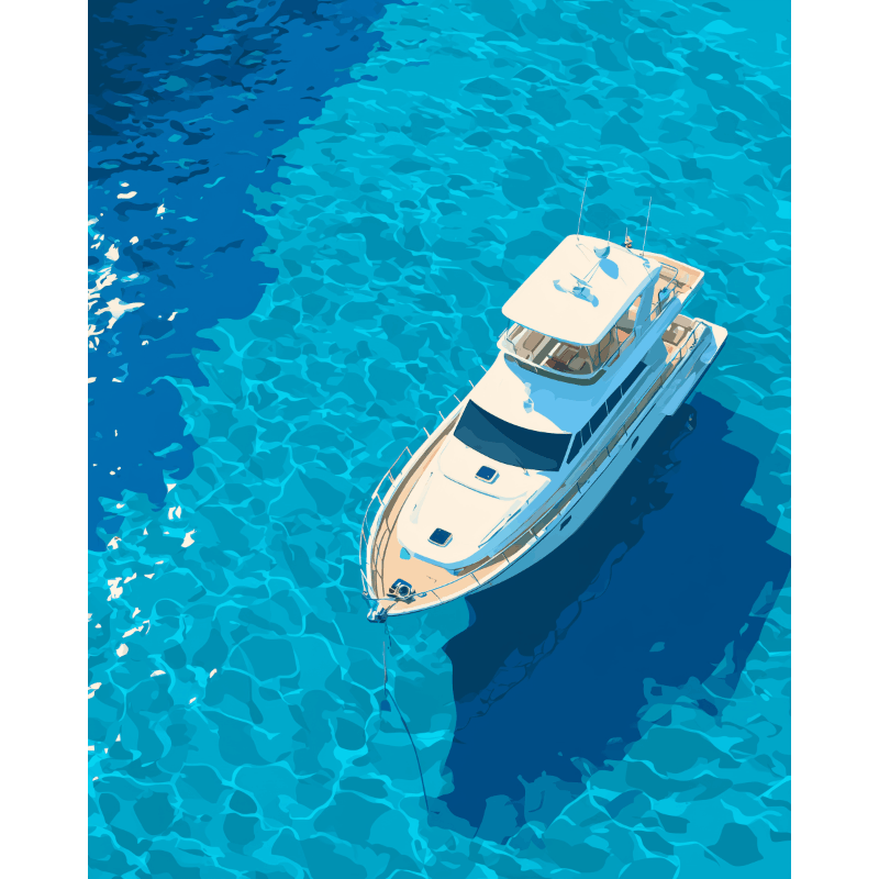 Drifting in Blue | Paint by Number- Paint by Numbers