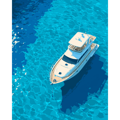 Drifting in Blue | Paint by Number