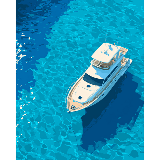 Drifting in Blue | Paint by Number- Paint by Numbers