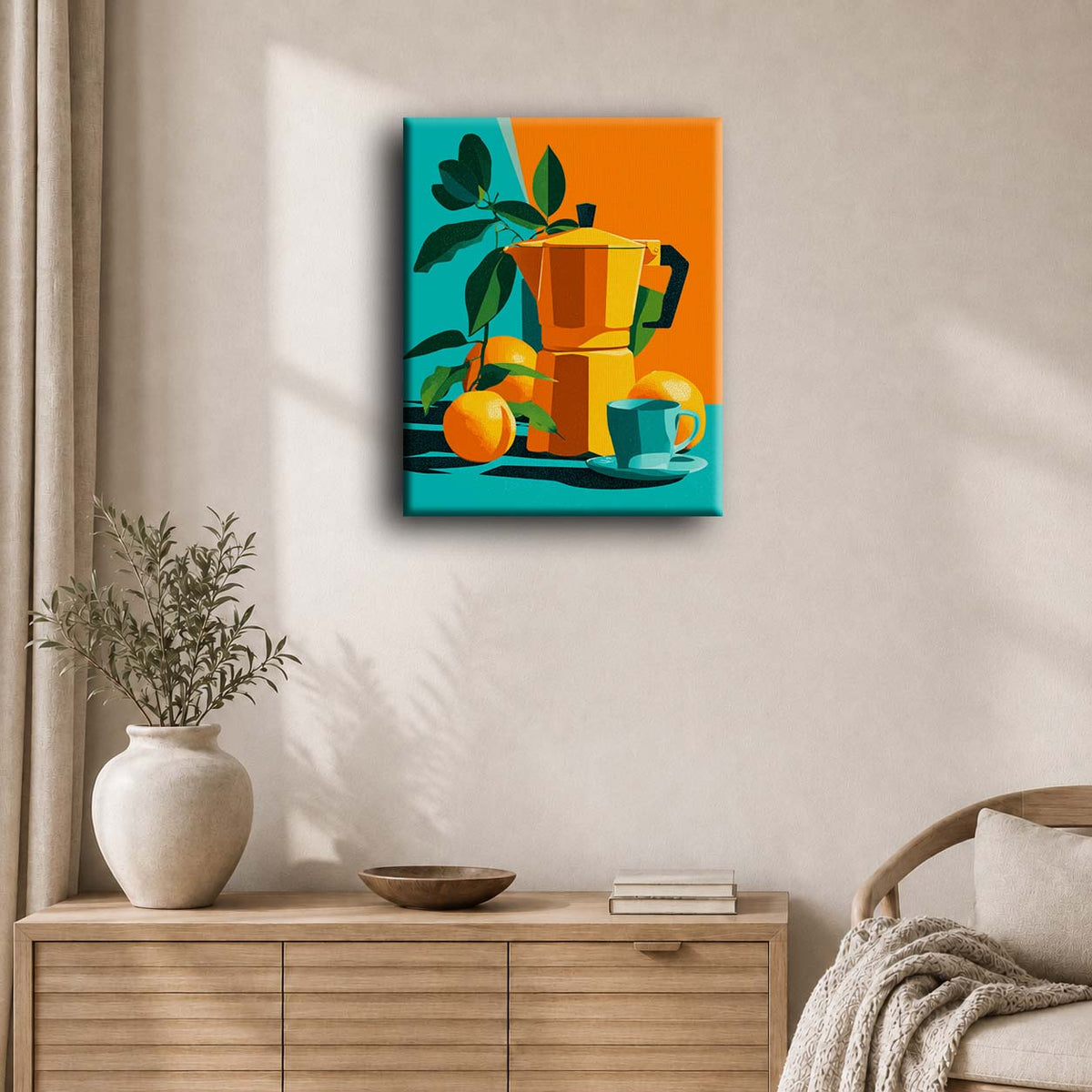 Café Orange | Peinture au Numéro