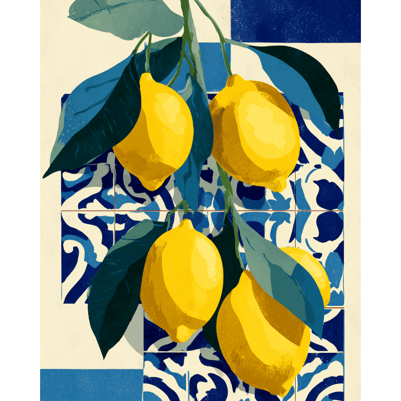 Cítricos mediterráneos | Pintar por números- Pintar por números