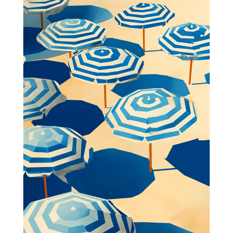 Cheerful Umbrella`s | Paint by Number- Paint by Numbers