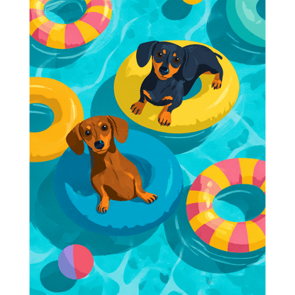 Floating Buddies | Paint by Number- Paint by Numbers