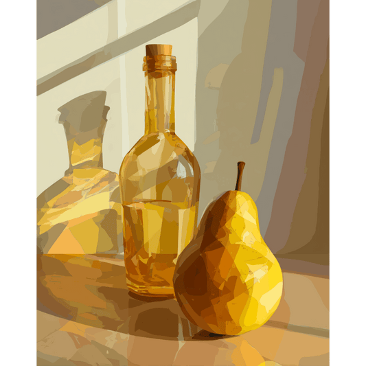 Golden Pear | Paint by Number- Paint by Numbers