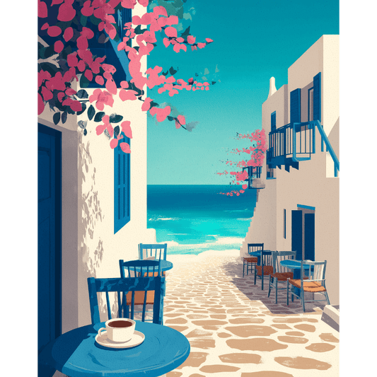 Mediterranean travel | Paint by Number- Paint by Numbers