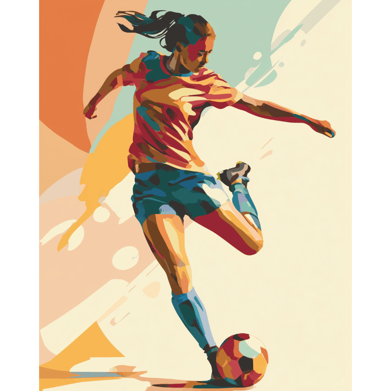 Soccer Energy | Paint by Number- Paint by Numbers