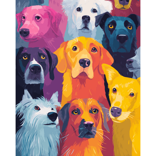 Colorful Friends | Paint by Number- Paint by Numbers