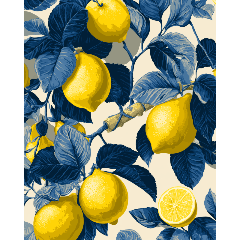 Botanical Blues | Paint by Number- Paint by Numbers