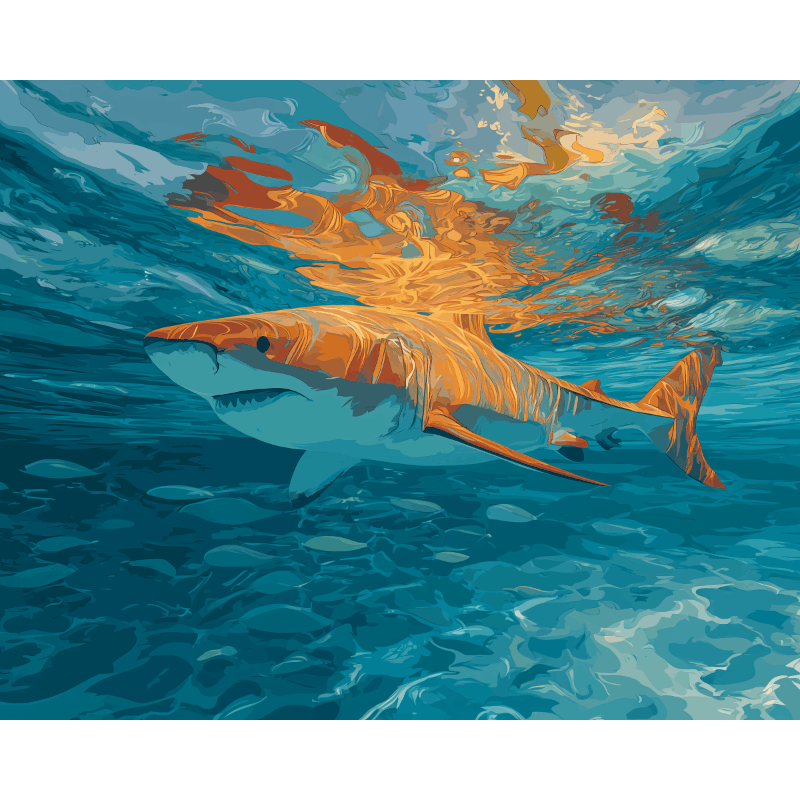 Blue Depths | Paint by Number- Paint by Numbers