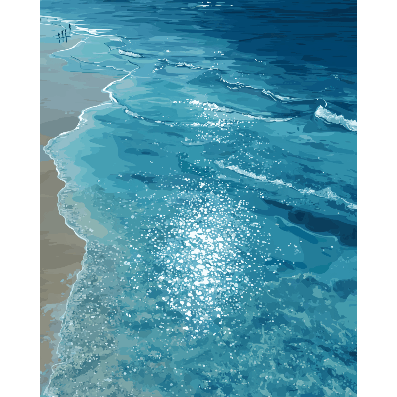 Endless Ocean | Paint by Number- Paint by Numbers