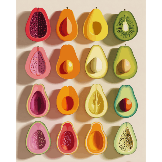 Fruit Palette | Paint by Number- Paint by Numbers