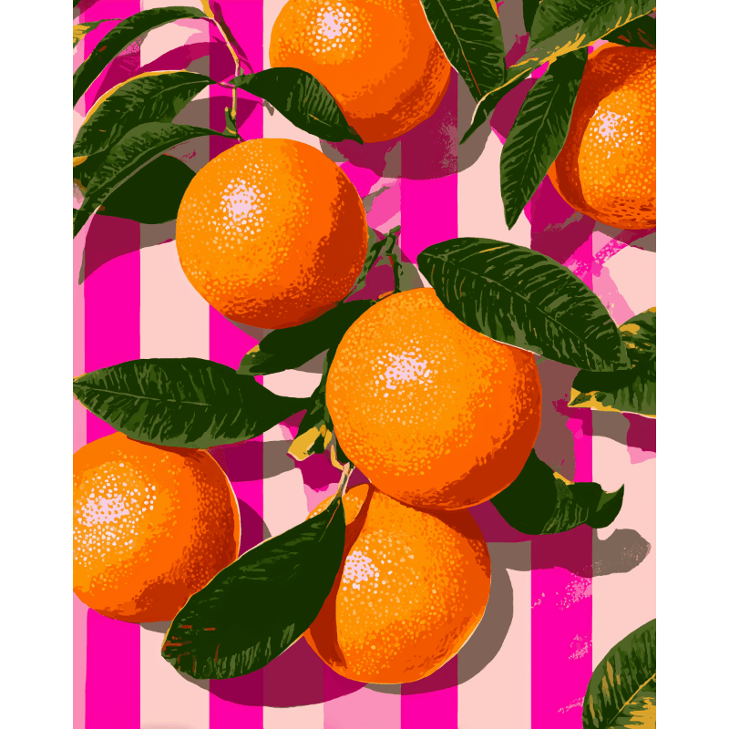 Citrus Crush | Paint by Number- Paint by Numbers