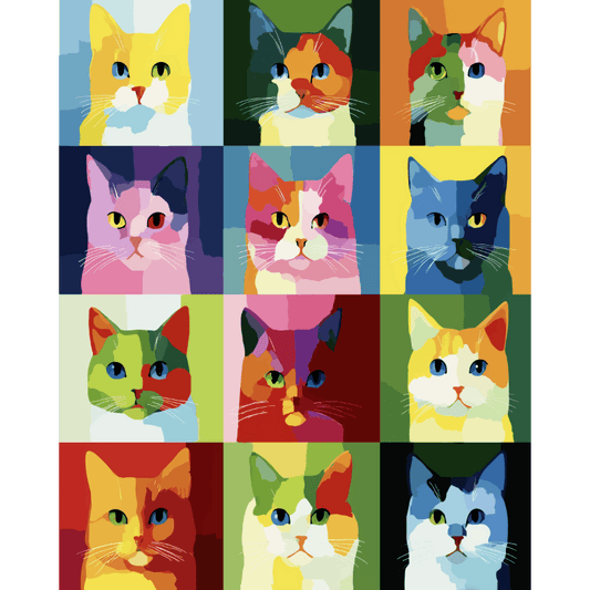 La Collezione di Gatti | Dipingi con i numeri- Dipingi con i numeri