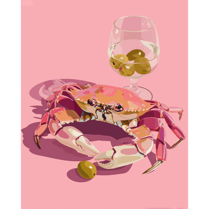 Crabe Martini | Peinture par numéros - Peinture par numéros